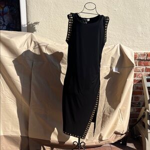 MICHAEL Michael Kors Black Asymmetrical Studded Dress